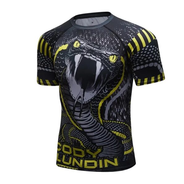 New-Compression-Shirt-Rashguard-Bodybuild-Cross-Short-Sleeve-3D-Print-Jiu-Jitsu-T-shirts-MMA-Fitness-4