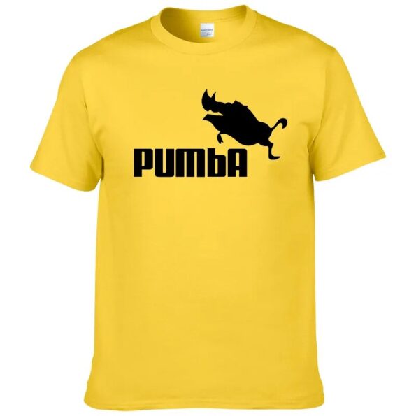 PUMBA-printed-T-shirt-summer-hip-hop-sports-bottom-short-sleeved-flying-boar-wild-boar-spoof-2