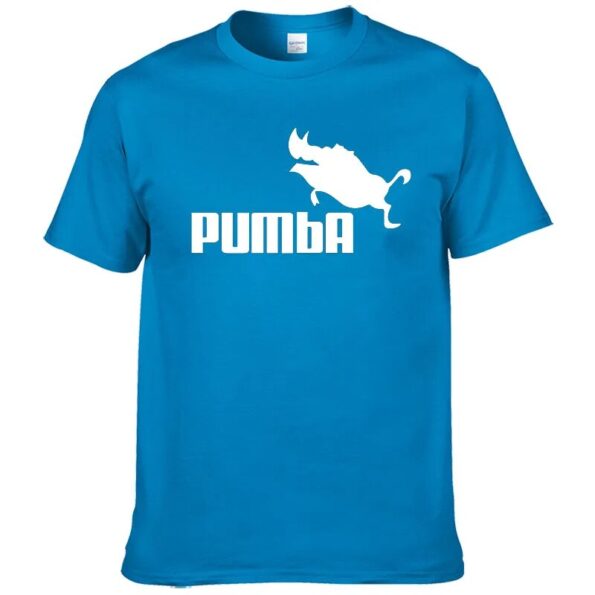 PUMBA-printed-T-shirt-summer-hip-hop-sports-bottom-short-sleeved-flying-boar-wild-boar-spoof-4