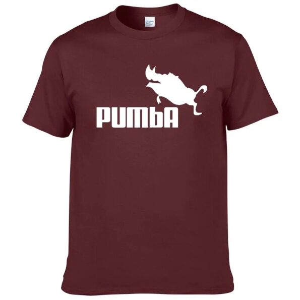 PUMBA-printed-T-shirt-summer-hip-hop-sports-bottom-short-sleeved-flying-boar-wild-boar-spoof-5