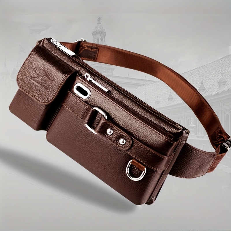Local Warehouse - 2026 Spring/Summer New Arrival - Multi-Compartment Casual Waist Bag, Mother'S Day Gift, PU Crossbody Bag, Can Be Used As A Wallet, Cardholder, And Sports Chest Bag, Suitable for Everyday Casual Wear And Business Meetings, Unisex